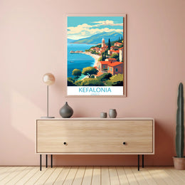 Kefalonia Coastal Charm Travel Poster