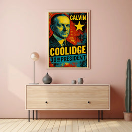 Calvin Coolidge 30th President of the United States Graffiti Pop Art Poster
