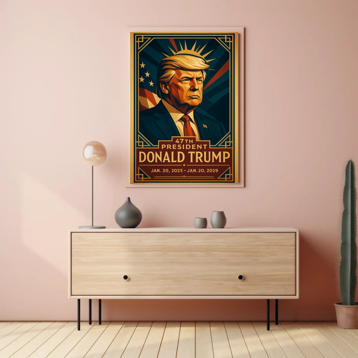 Future Presidency Patriotic Vintage Propaganda Poster