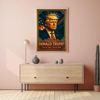 Future Presidency Patriotic Vintage Propaganda Poster