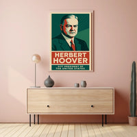 Hoover Thirty First President Art Deco Collectors Poster