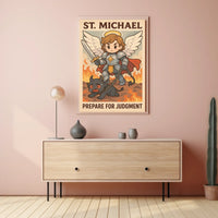 St. Michael Prepare For Judgment Poster