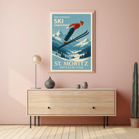 International Ski Championships at St. Moritz Poster