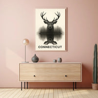 Connecticut Wildlife Reflection Poster