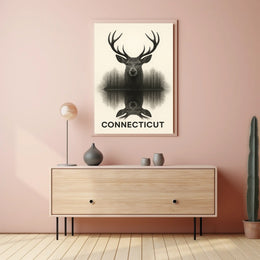 Connecticut Wildlife Reflection Poster