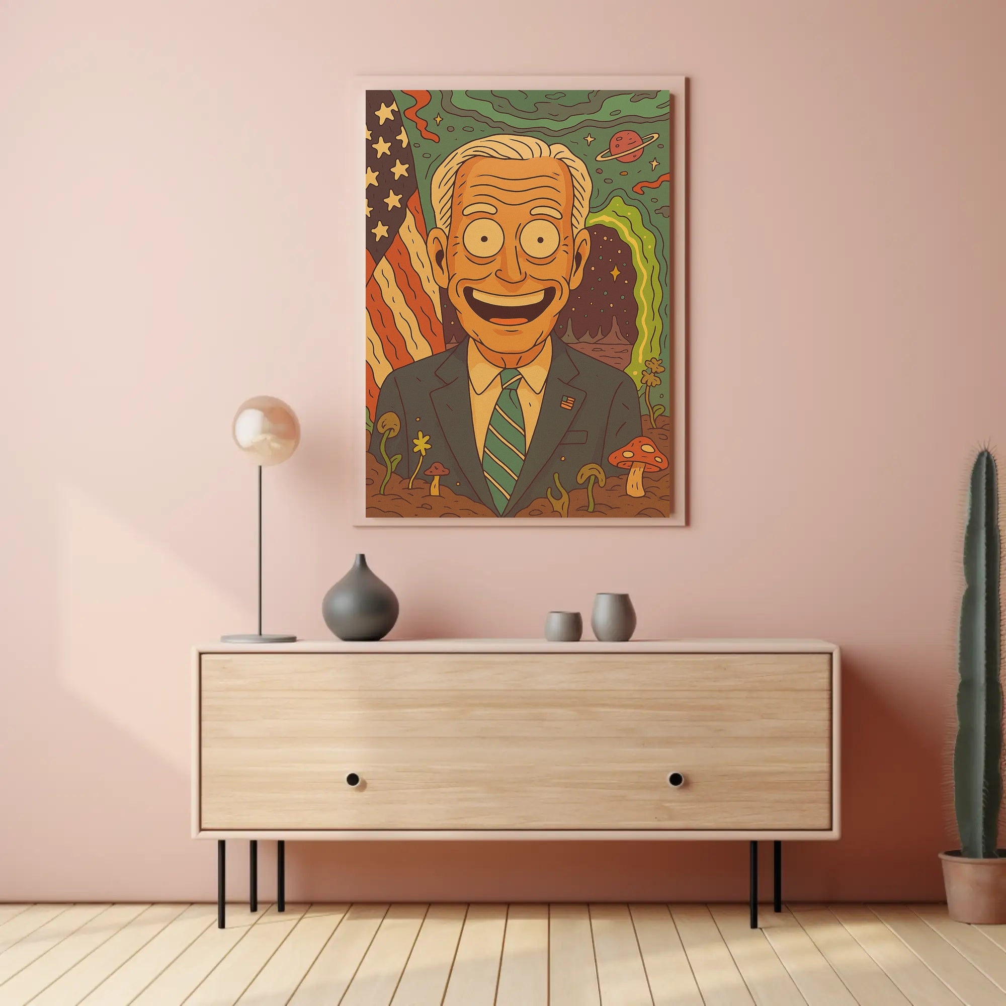 Cosmic Presidential Portrait Poster PosterGoat