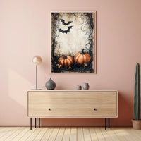 Halloween Vibe: Spooky Autumn Night Artistics Poster