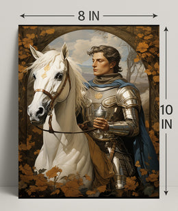 The Knight And His Steed Poster