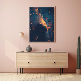 Cosmic Contemplation Art Print Poster for Home Decor PosterGoat