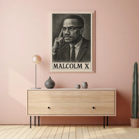 Malcolm X Portrait Poster