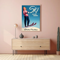 Ski in Old Quebec Poster