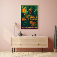 French Guiana Adventure Travel Poster PosterGoat