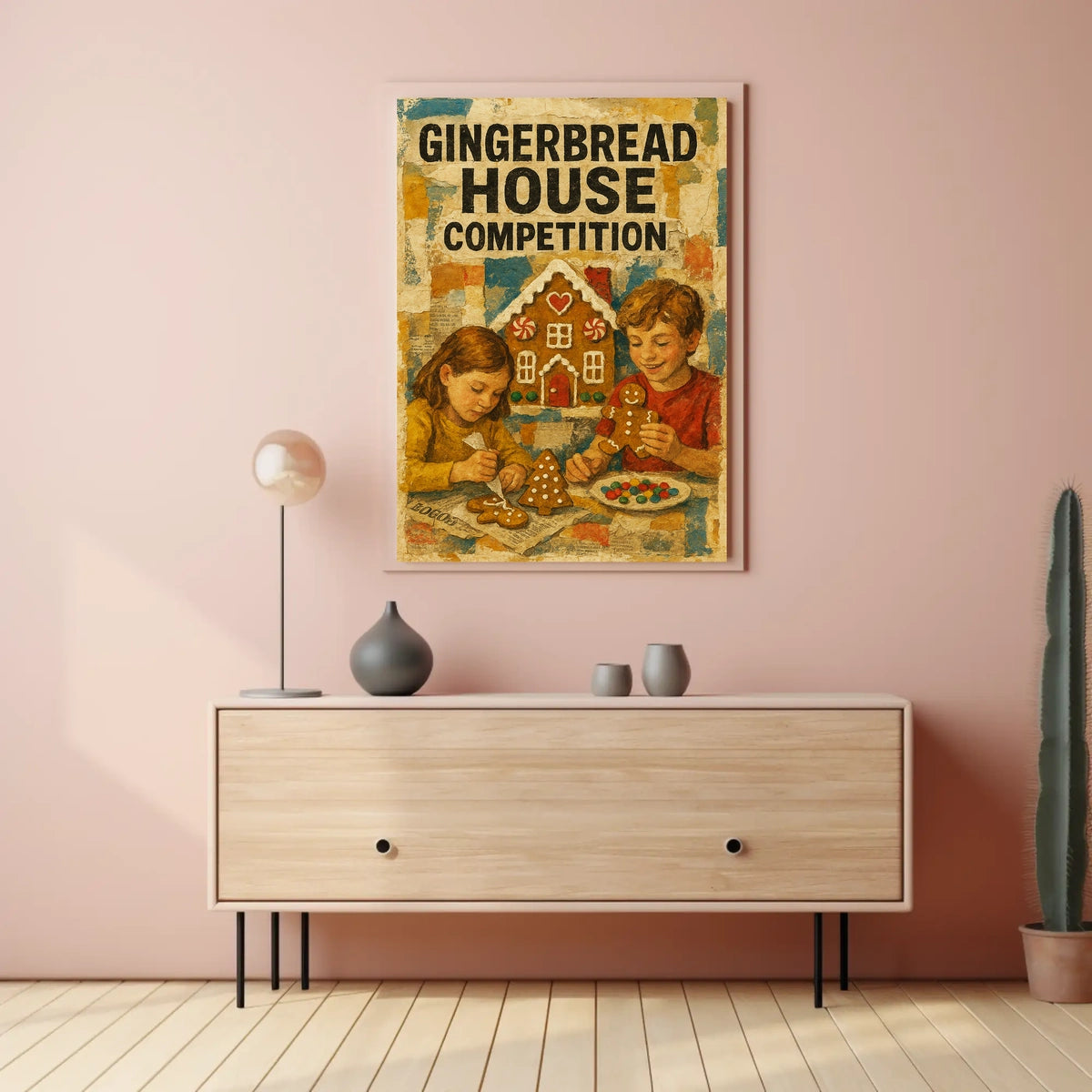 Gingerbread House Competition Poster