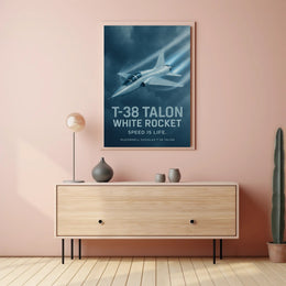 T-38 Talon Supersonic Jet Iconic Poster