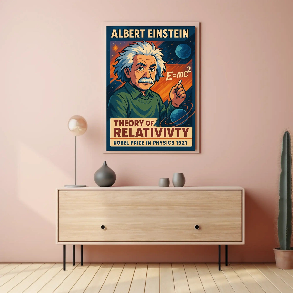 Albert Einstein Theory Of Relativity Poster