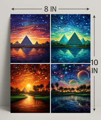 Celestial Pyramids Poster