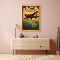 Explore Hawaii in Steampunk Style Poster