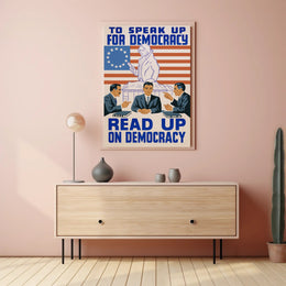Speak Up for Democracy Poster PosterGoat