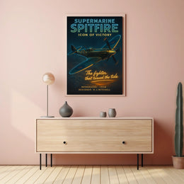 Supermarine Spitfire Icon of Victory Poster