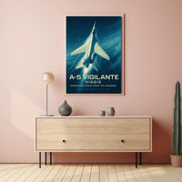 Supersonic Aircraft A-5 Vigilante Art Military Recruitment Poster