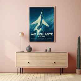 Supersonic Aircraft A-5 Vigilante Art Military Recruitment Poster