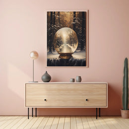Winter Wonderland Globe Poster