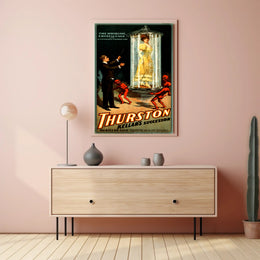 Vintage Magician's Illusion Show Early 20th Century Cultural Poster