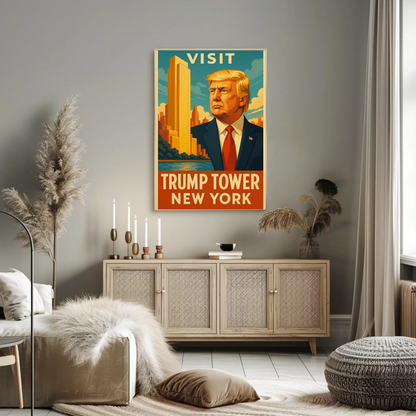 Visit Trump Tower New York Travel Art Poster