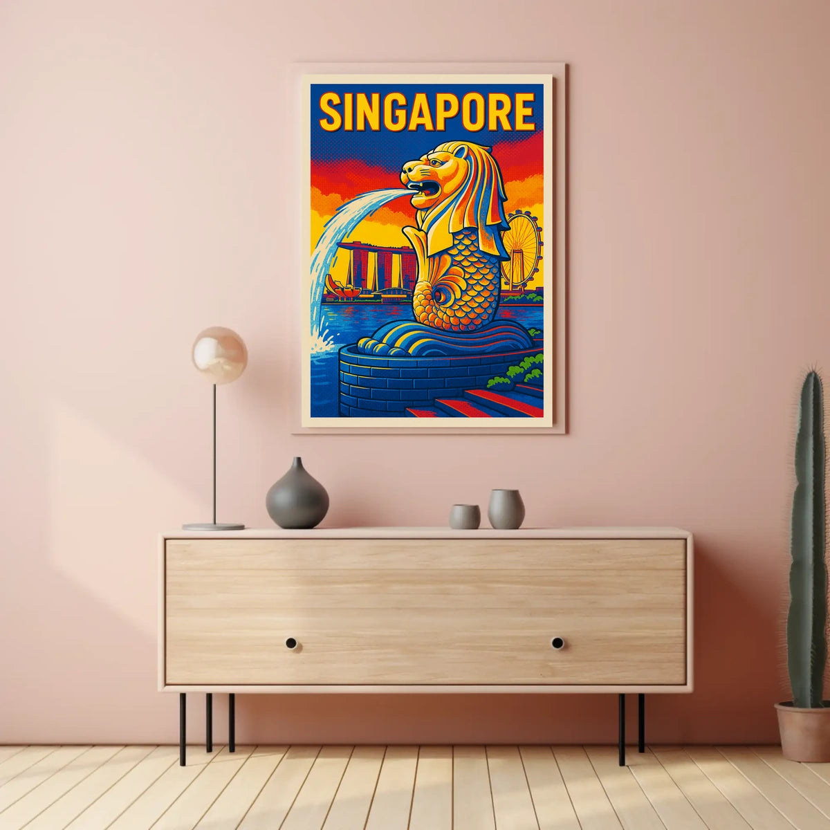Singapore Iconic Merlion Poster