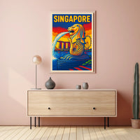 Singapore Iconic Merlion Poster