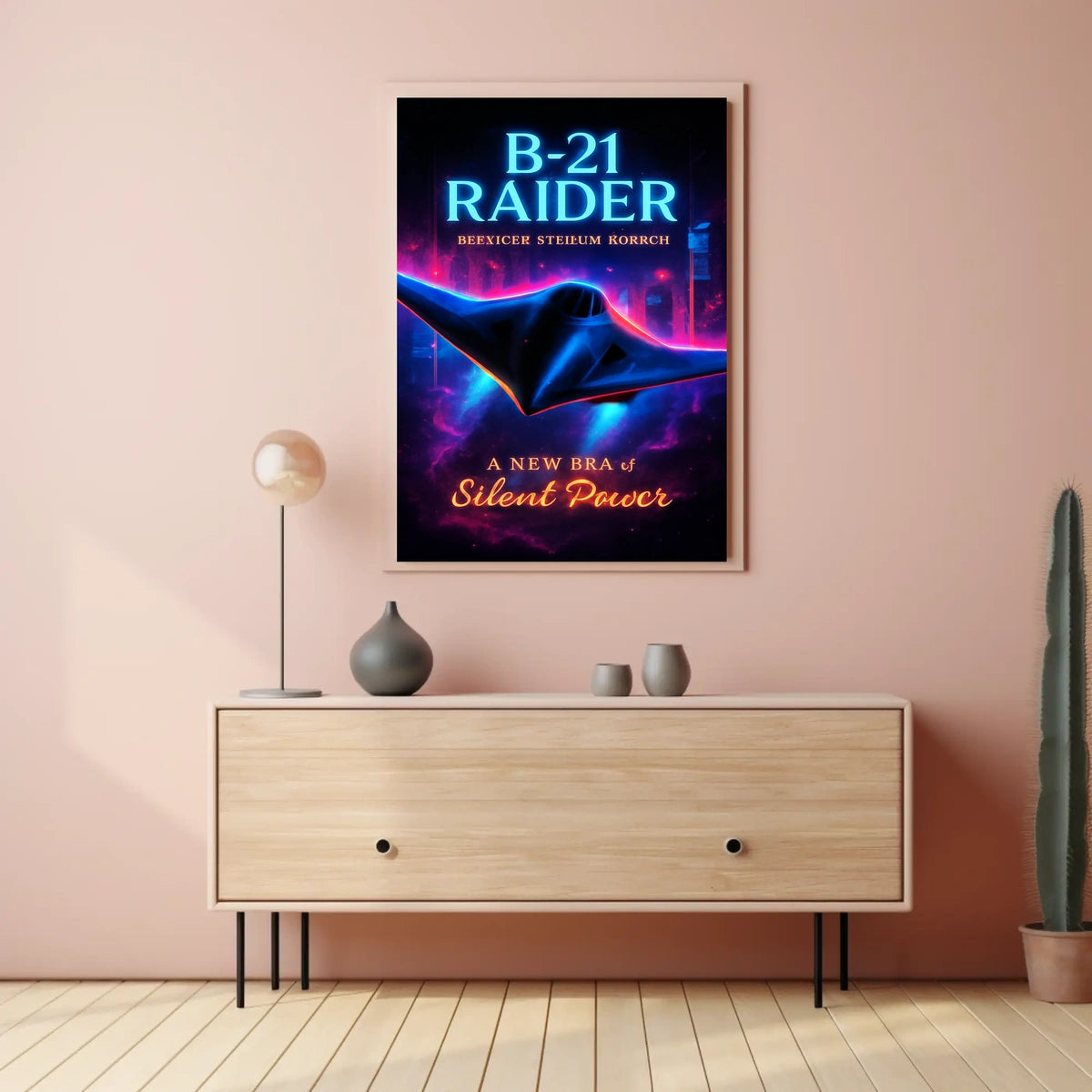 B-21 Raider Silent Power Poster