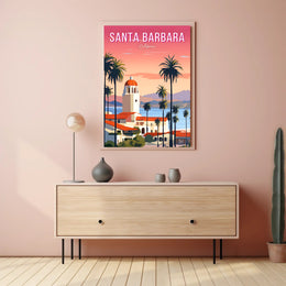 Santa Barbara Serene Escape Travel Poster