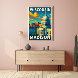 Wisconsin Capitol in Madison Poster