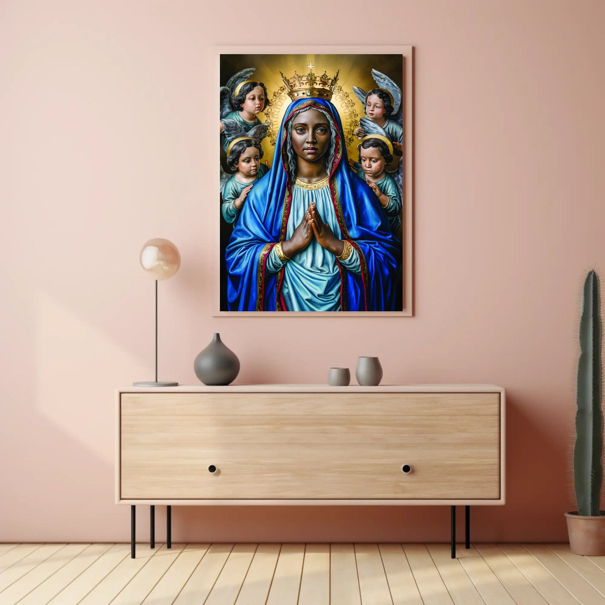 Madonna and Angels Poster