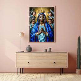 Madonna and Angels Poster