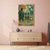 World War Ii Memorial Poster