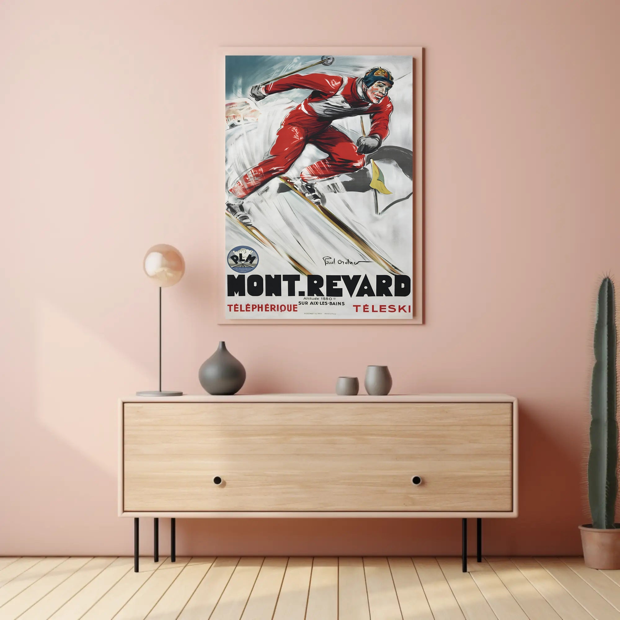 Mont Revard Ski Poster PosterGoat