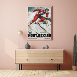 Mont Revard Ski Poster PosterGoat