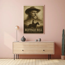 Buffalo Bill Portrait Artwork Chic Historical or Presidential Poster