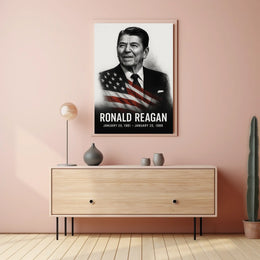 Ronald Reagan 40th President of the United States Reflections Poster