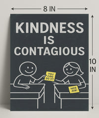 Kindness is Contagious Poster PosterGoat