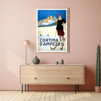 Cortina DAmpezzo Ski Resort Poster