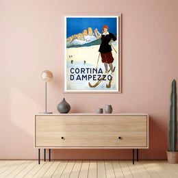 Cortina DAmpezzo Ski Resort Poster