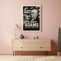 John Quincy Adams 6th President of the United States Digital Montaje Poster