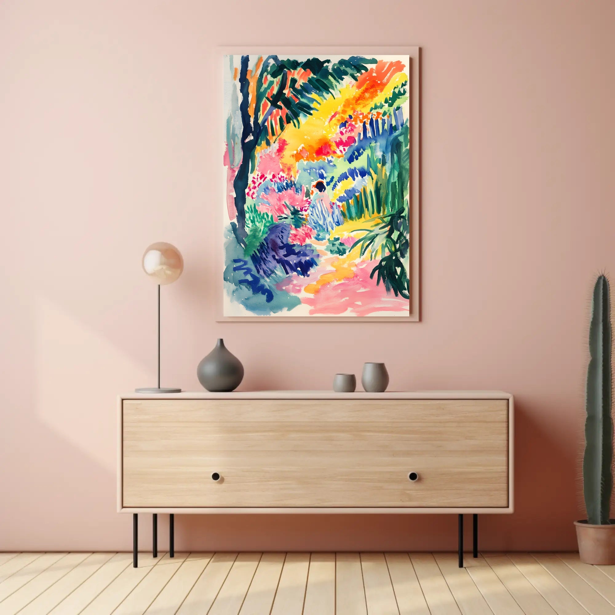 Vibrant Expressionist Landscape Art Poster - Abstract, Artistic, or Pop Culture Poster