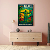 Brazil A Symphony of Colors Poster