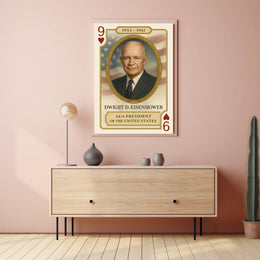 Dwight D Eisenhower 34th President Portrait Poster