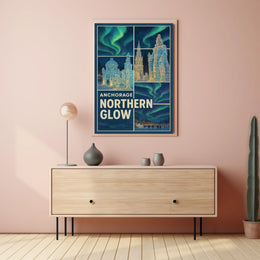 Anchorage Northern Glow Poster