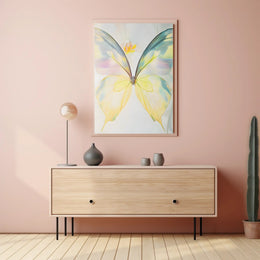Ethereal Butterfly Wall Art Print Pastel Decor