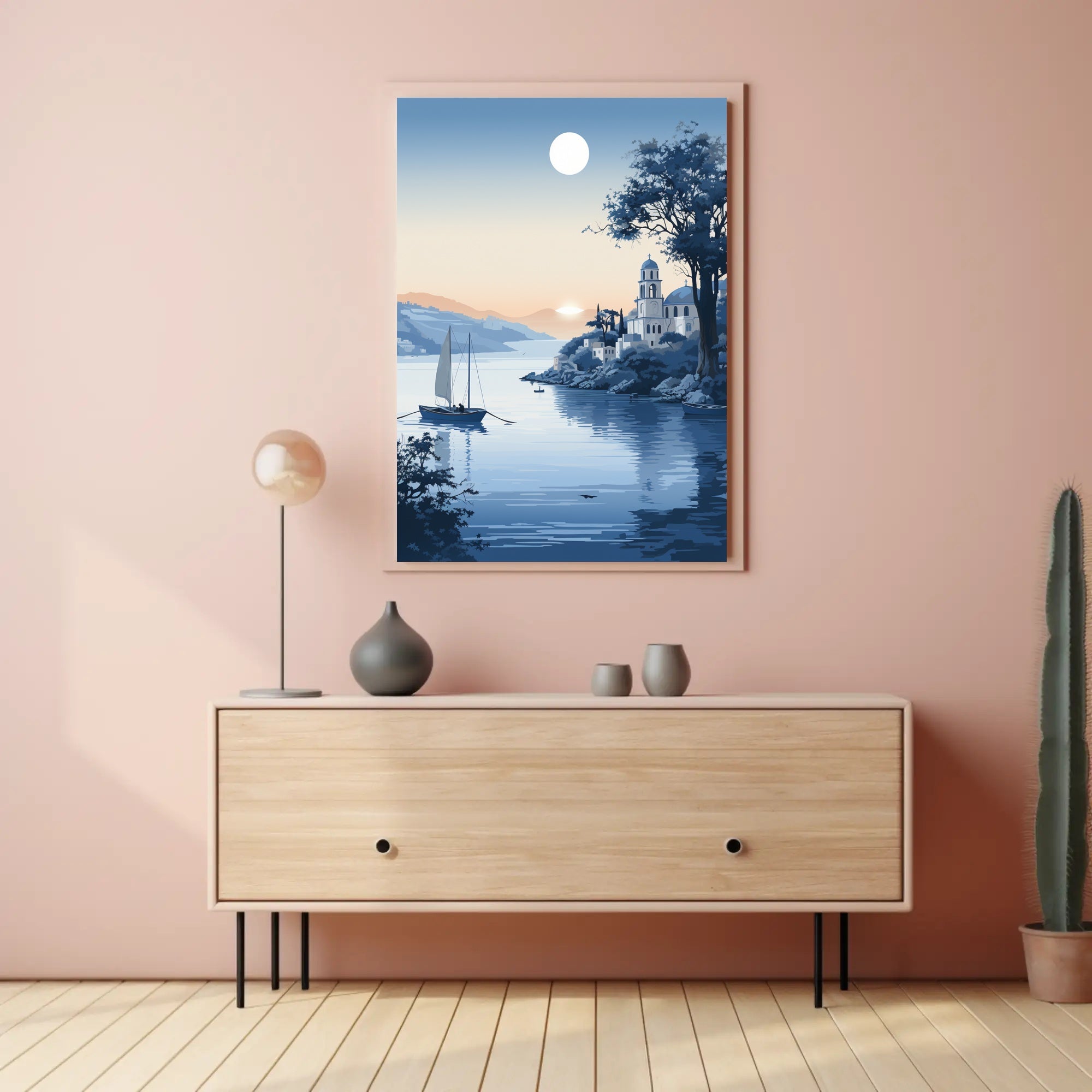 Tranquil Coastal Evening Poster PosterGoat